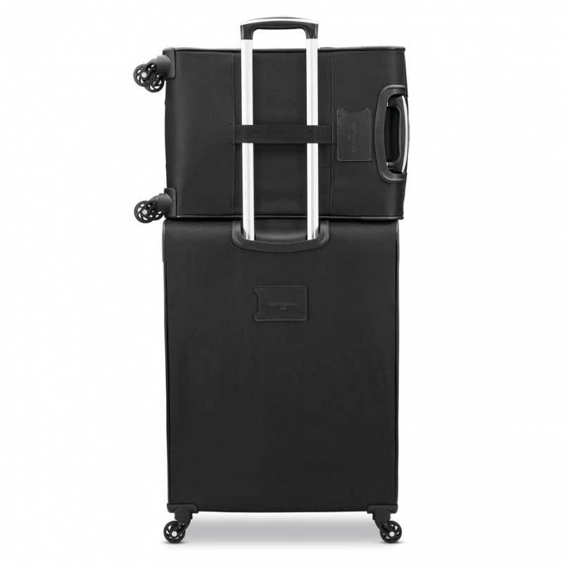 Black Samsonite StackIt Plus 2 Piece Stackable Luggage Sets | CFD362154