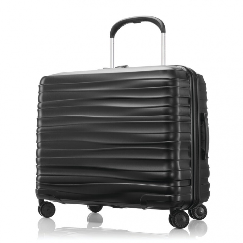 Black Samsonite Stryde 111 Medium Glider Hardside Luggage Checked Luggage | KPX193658