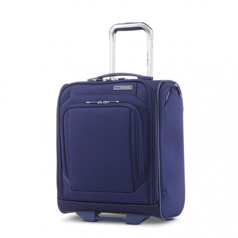 Blue Samsonite Ascentra Wheeled Underseater Luggage Carry On Luggage | LUW641905