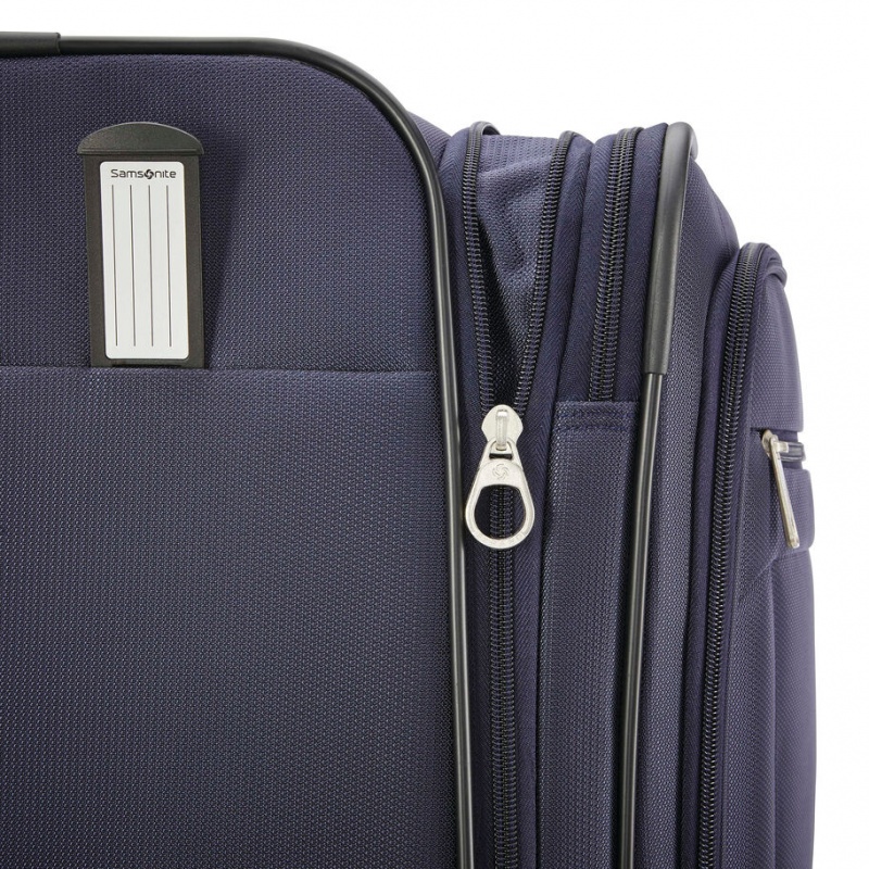 Blue Samsonite Atrium Large Spinner Depth Luggage Checked Luggage | DOM054137