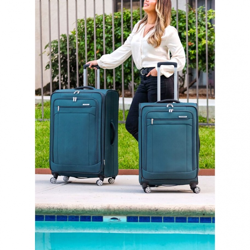 Blue Samsonite Atrium Medium Spinner Luggage Checked Luggage | KCQ843706