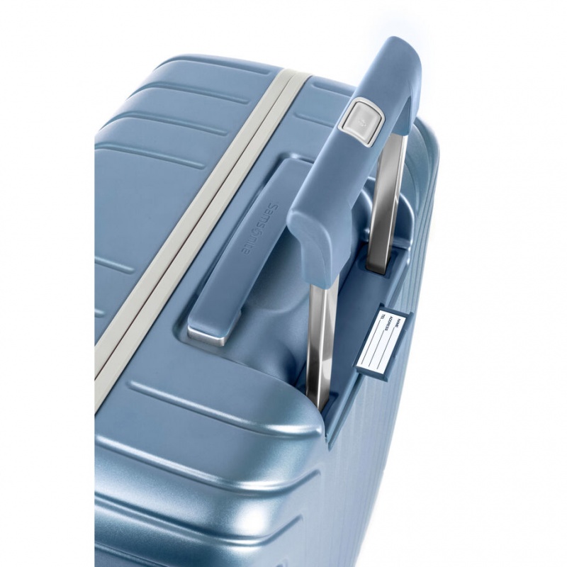 Blue Samsonite Lite-Frame Checked Spinner Luggage Checked Luggage | KZY637095