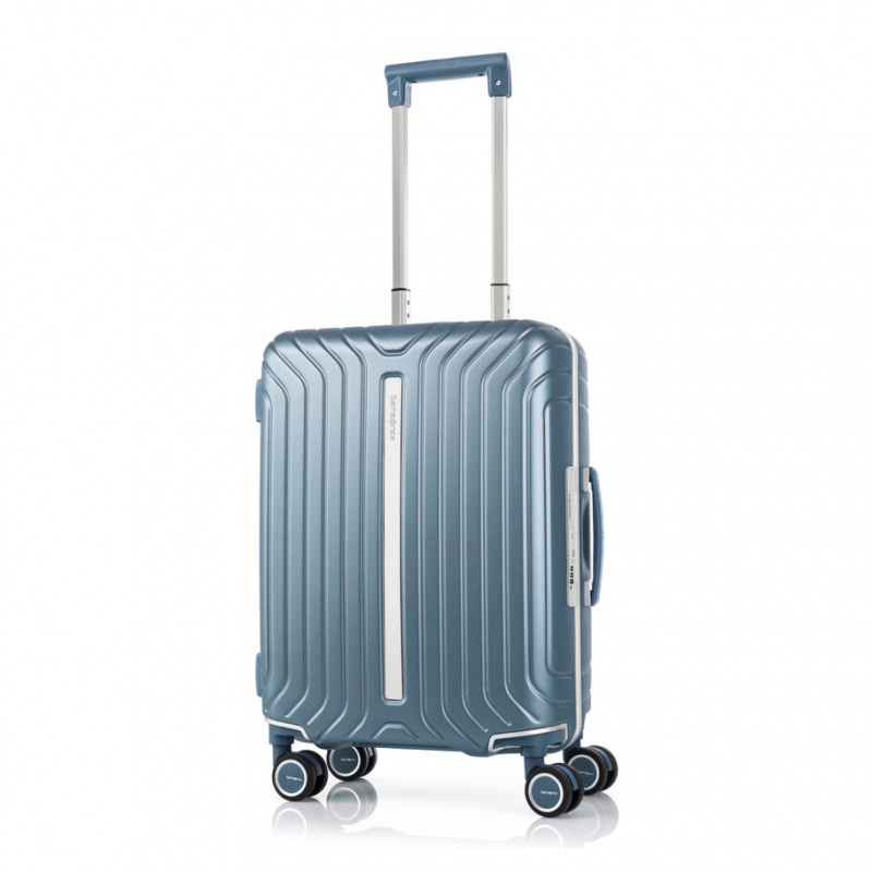 Blue Samsonite Lite-Frame Spinner Luggage Carry On Luggage | LNM570928