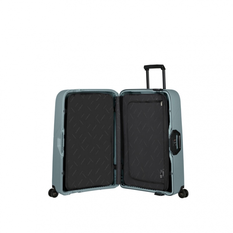 Blue Samsonite Maxsum Eco Large Spinner Luggage Checked Luggage | SIZ186943