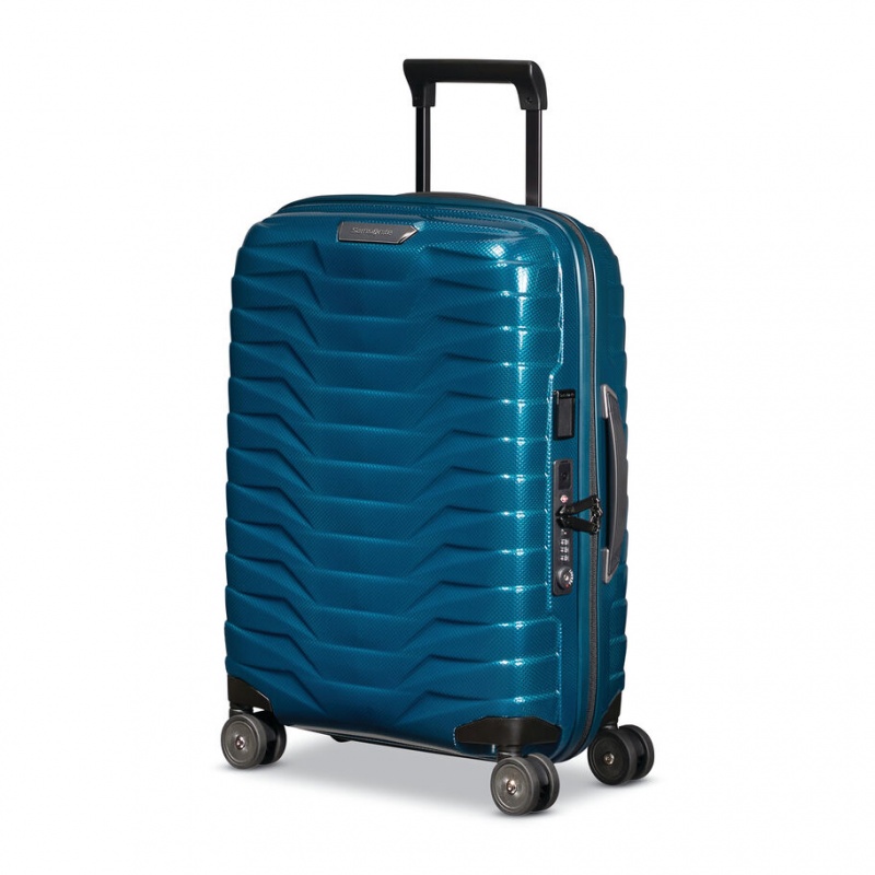 Blue Samsonite Proxis 22 x 14 x 9 Spinner Luggage Carry On Luggage | SYZ034986