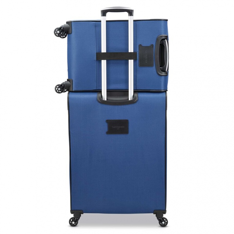 Blue Samsonite StackIt Plus 2 Piece Stackable Luggage Sets | TSE045768