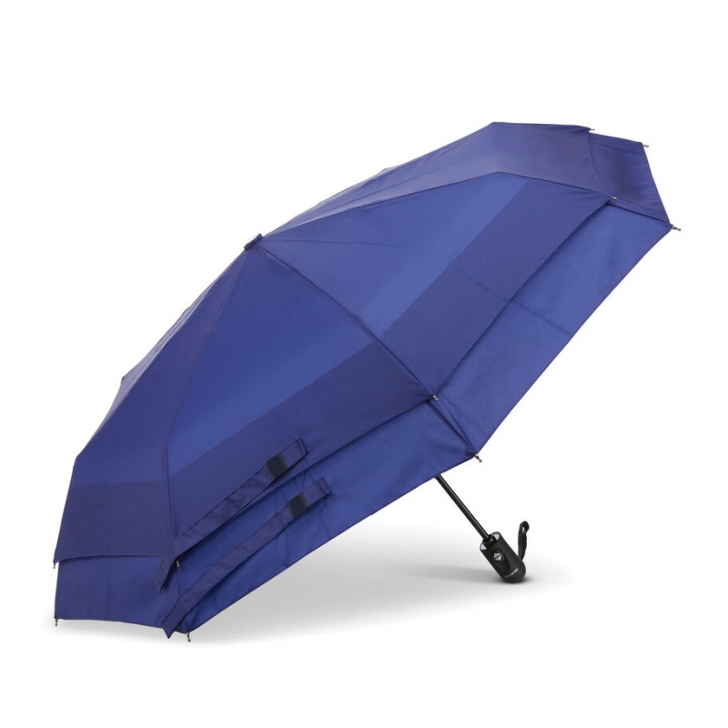 Blue Samsonite Windguard Auto Open/Close Accessories Umbrellas | ESZ907154