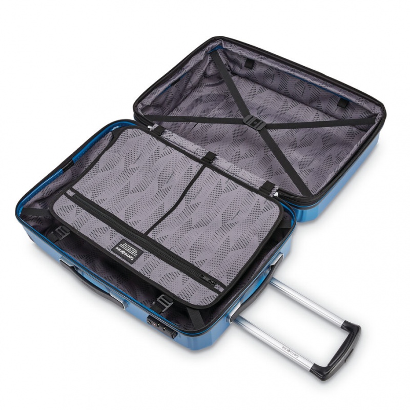 Blue Samsonite Winfield 3 DLX 20