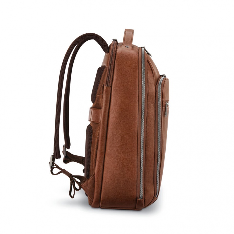 Brown Samsonite Classic Leather Bags & Backpacks Backpacks | UMA204635