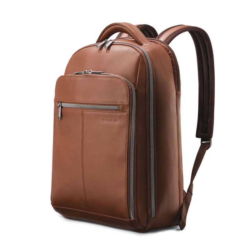 Brown Samsonite Classic Leather Bags & Backpacks Backpacks | UMA204635