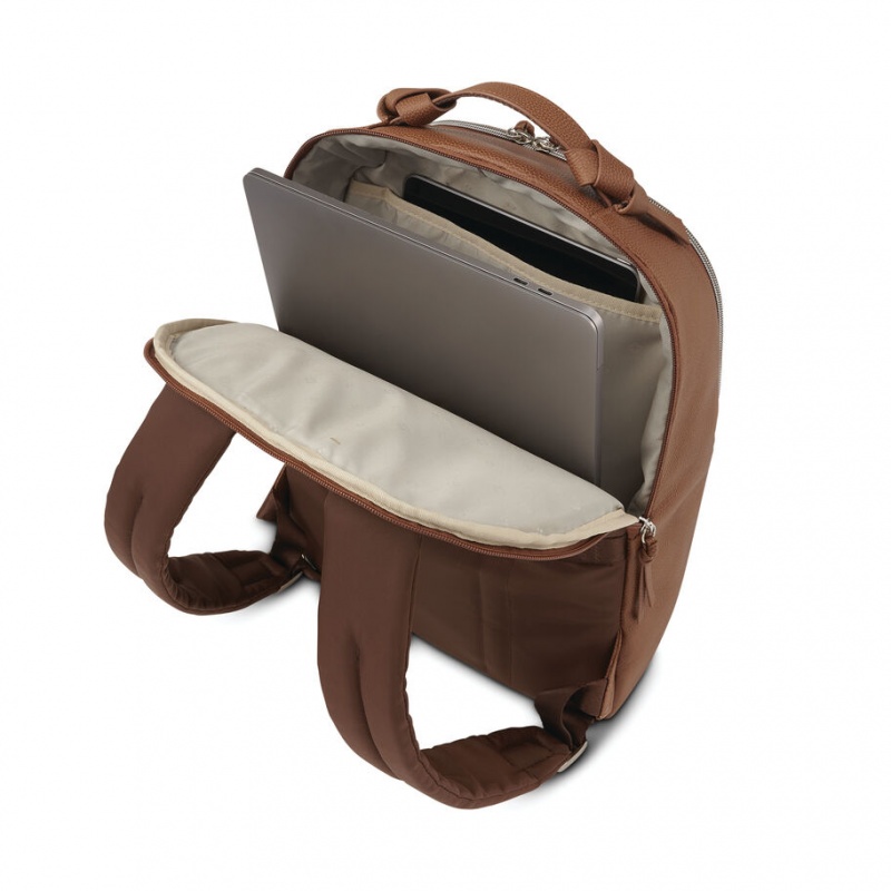 Brown Samsonite Leather Everyday Bags & Backpacks Backpacks | TCH596180