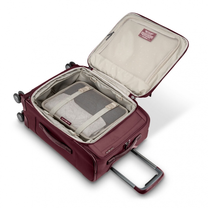 Burgundy Samsonite Lineate DLX Medium Spinner Luggage Checked Luggage | LXM654813