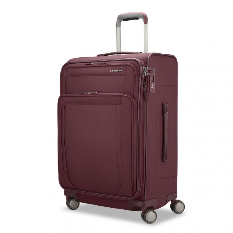 Burgundy Samsonite Lineate DLX Medium Spinner Luggage Checked Luggage | LXM654813