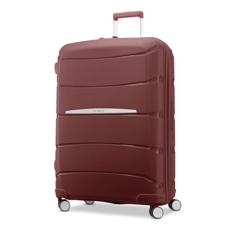 Burgundy Samsonite Outline Pro Large Spinner Hardside Luggage Checked Luggage | XHV591437