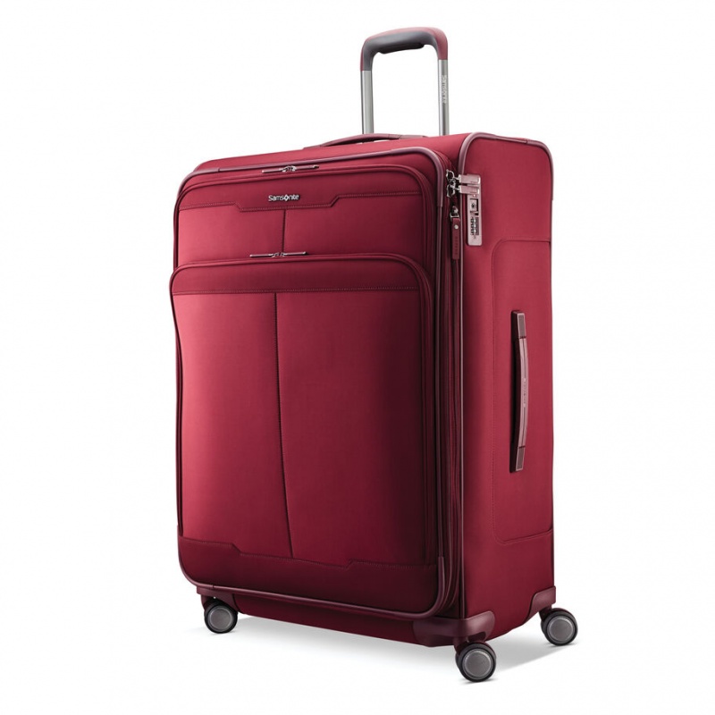 Burgundy Samsonite Silhouette 17 Large Spinner Luggage Checked Luggage | LOI298107