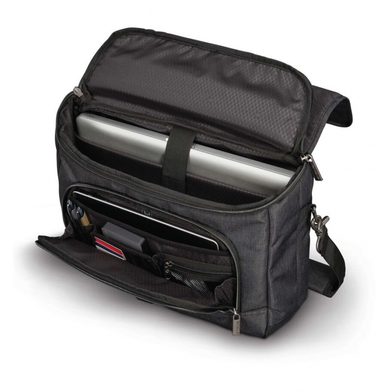 Dark Grey Samsonite Modern Utility Messenger Bags & Backpacks Business Bags | TMC504317