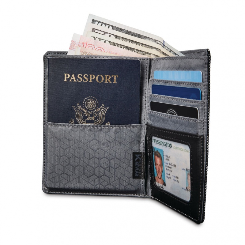 Dark Grey Samsonite SXK RFID Passport Accessories Wallet | LSR293481