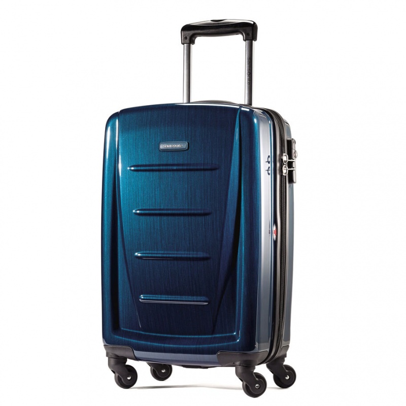 Deep Blue Samsonite Winfield 2 Fashion 3 Piece Spinner Luggage Sets | WRD462538