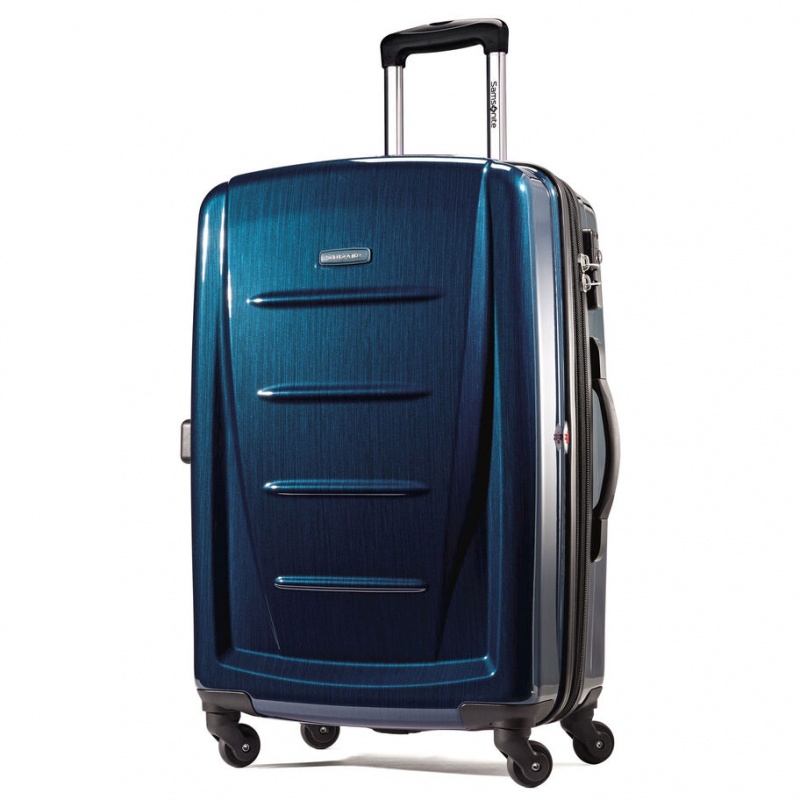 Deep Blue Samsonite Winfield 2 Fashion 3 Piece Spinner Luggage Sets | WRD462538