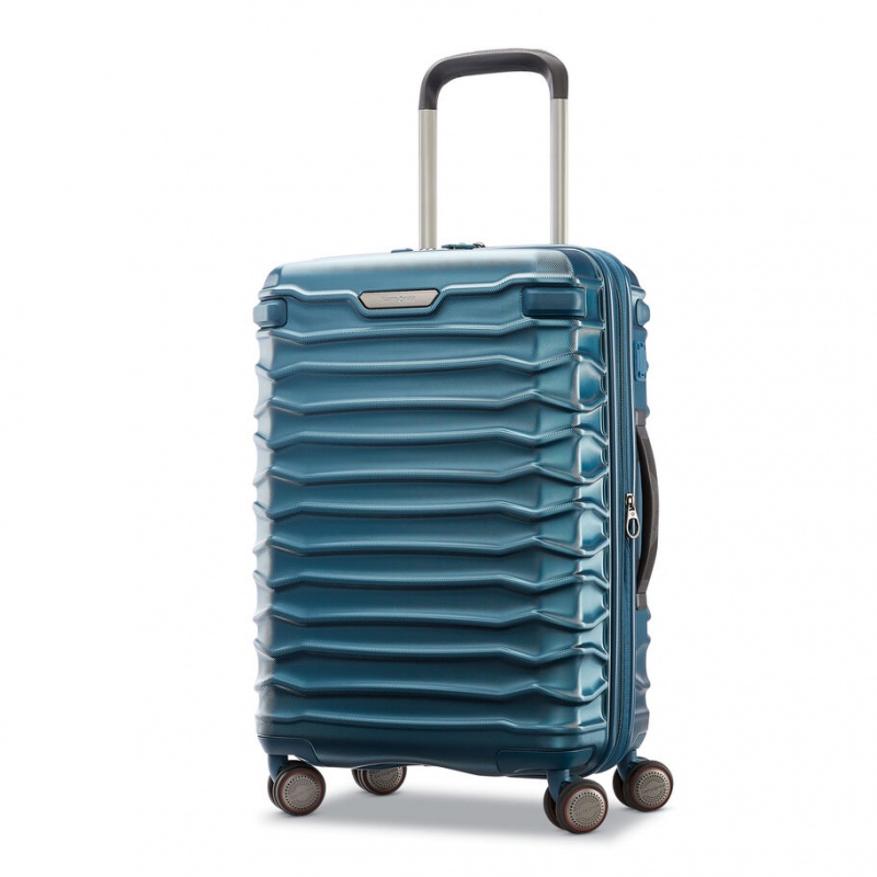 Deep Turquoise Samsonite Stryde 2 Glider Brushed Luggage Carry On Luggage | UIY425689