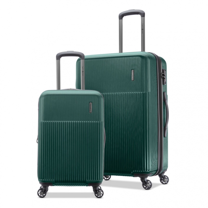 Green Samsonite 2 Piece (CO/MD) Hardside Luggage Sets | RVL140829