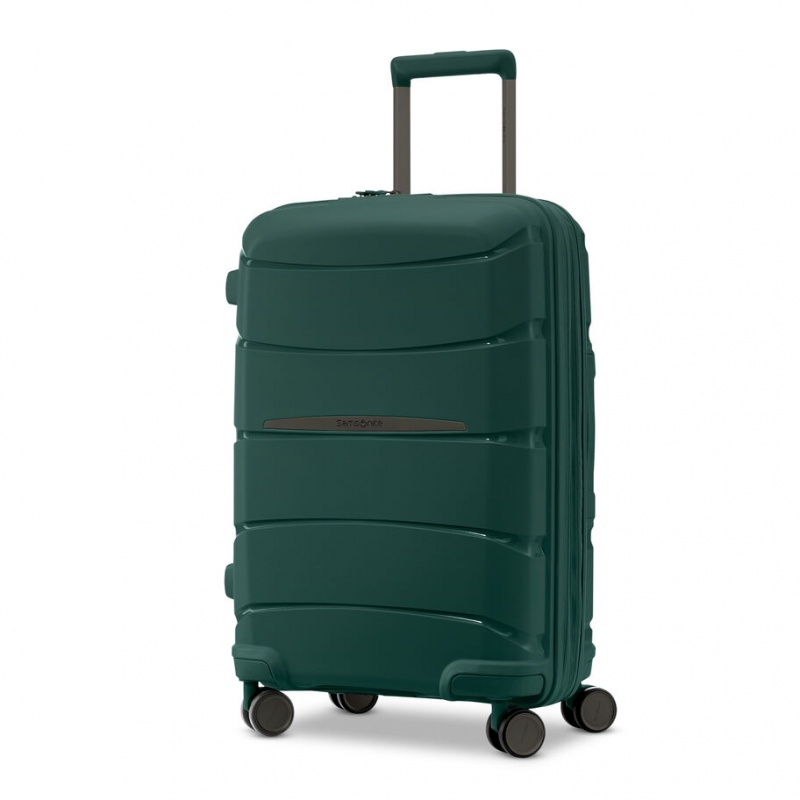 Green Samsonite Outline Pro Spinner Hardside Luggage Carry On Luggage | PLZ781624