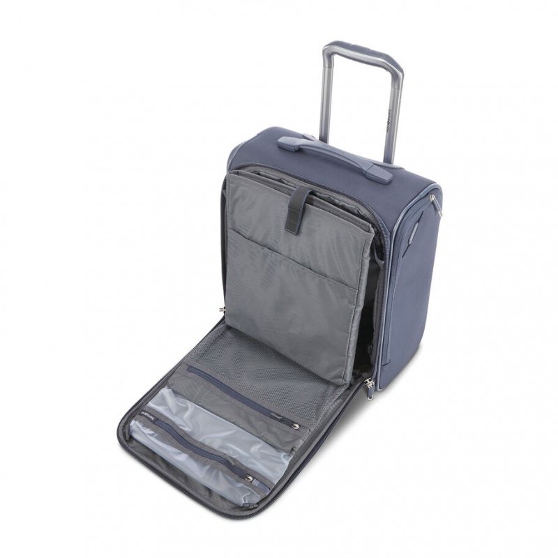 Grey Samsonite Ascentra Wheeled Underseater Luggage Carry On Luggage | EUL930618