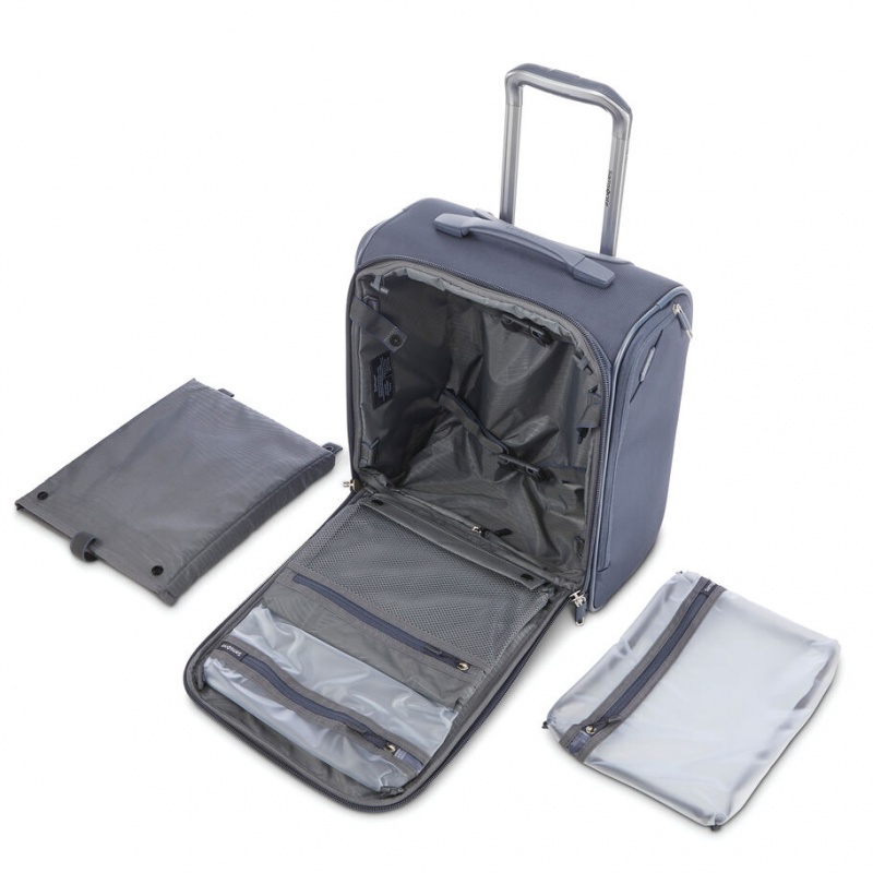 Grey Samsonite Ascentra Wheeled Underseater Luggage Carry On Luggage | EUL930618