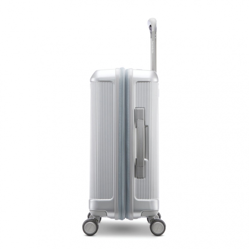 Grey Silver Samsonite Silhouette 17 Hardside Spinner Luggage Carry On Luggage | YQL342916