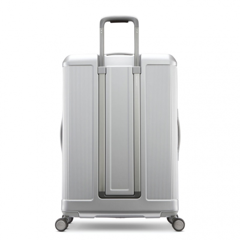 Grey Silver Samsonite Silhouette 17 Hardside Spinner Luggage Carry On Luggage | YQL342916