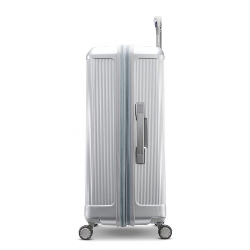 Grey Silver Samsonite Silhouette 17 Large Hardside Spinner Luggage Checked Luggage | LTA231650