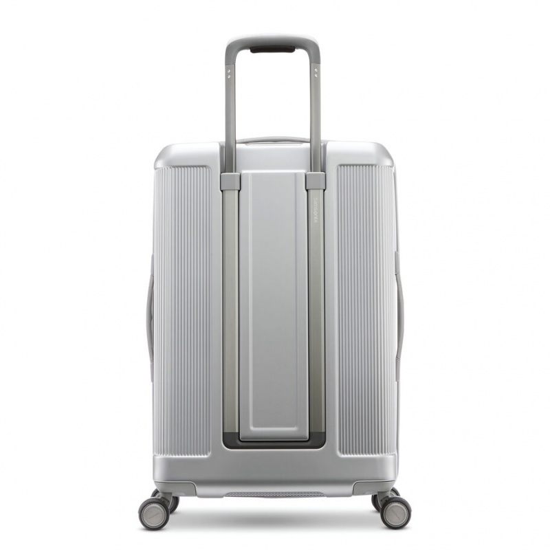 Grey Silver Samsonite Silhouette 17 Medium Hardside Spinner Luggage Checked Luggage | YCZ762514