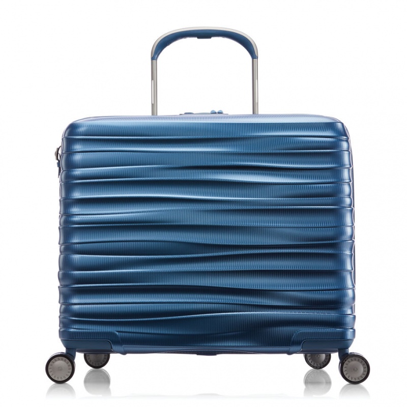 Metal Blue Samsonite Stryde 111 Medium Glider Hardside Luggage Checked Luggage | DZY506914