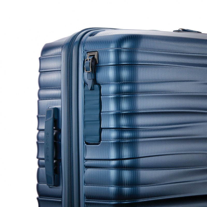 Metal Blue Samsonite Stryde 111 Medium Glider Hardside Luggage Checked Luggage | DZY506914