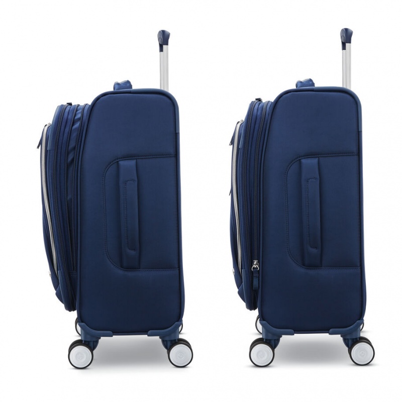 Navy Blue Samsonite Mobile Solution Everyday Spinner Luggage Carry On Luggage | YXG093846