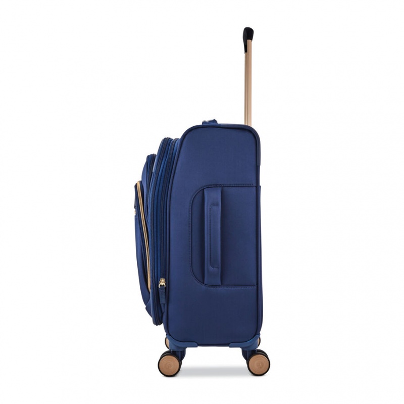 Navy Blue Samsonite Mobile Solution Expandable Spinner Luggage Carry On Luggage | WGY127095