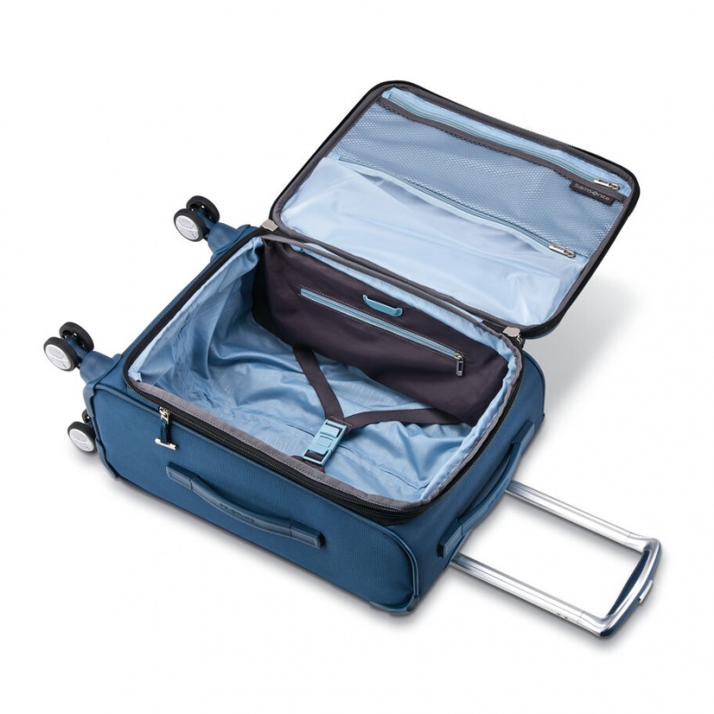 Navy Blue Samsonite SoLyte DLX Expandable Spinner Luggage Carry On Luggage | LOY781649