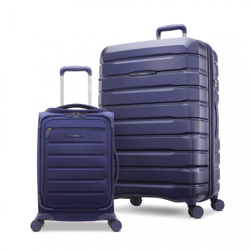 Navy Samsonite Equilibrium 2 Piece Luggage Sets | GCP013746