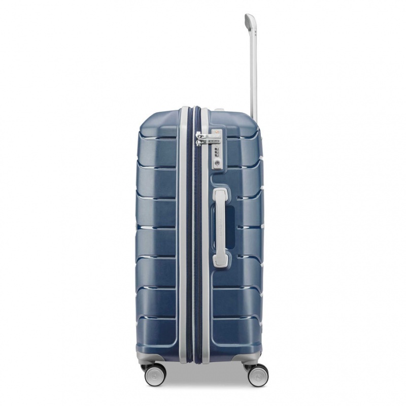 Navy Samsonite Freeform Medium Spinner Hardside Luggage Checked Luggage | YOJ245961