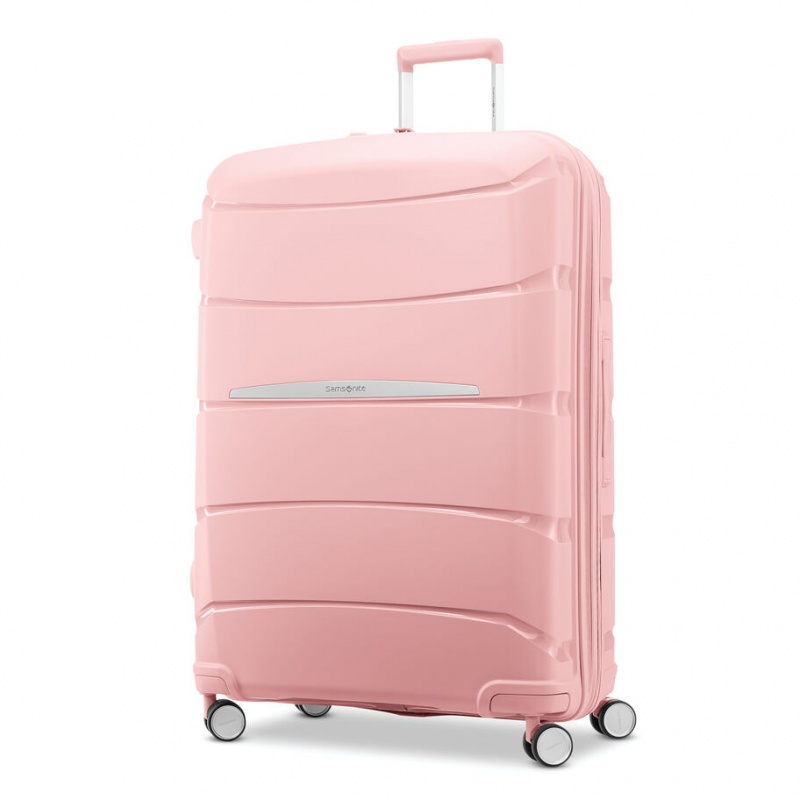 Pink Samsonite Outline Pro Large Spinner Hardside Luggage Checked Luggage | LPC751824