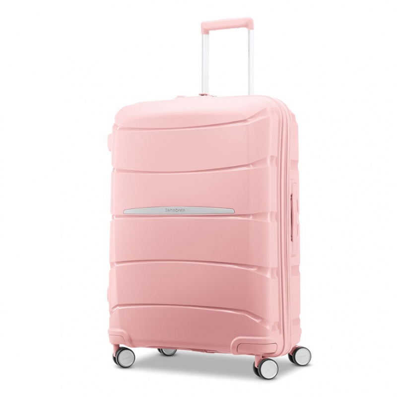 Pink Samsonite Outline Pro Medium Spinner Hardside Luggage Checked Luggage | JQV814397