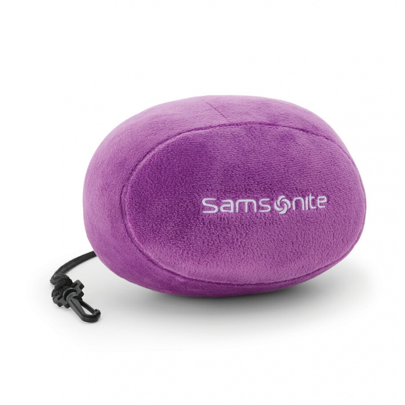 Purple Samsonite Memory Foam w/Pouch Accessories Pillow | WDO970653