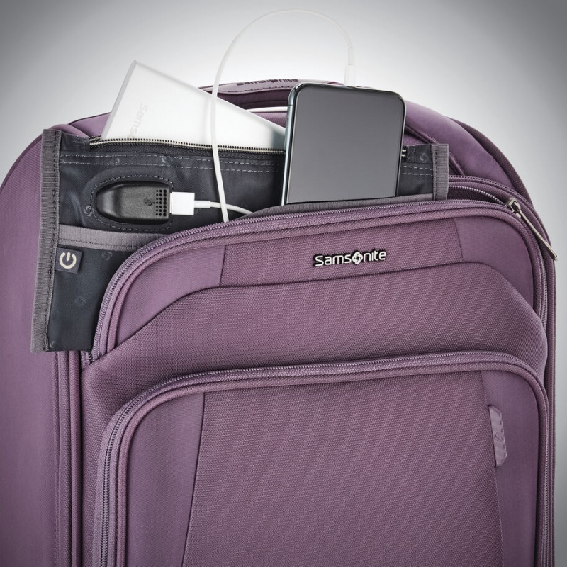 Purple Samsonite Theorym Spinner Luggage Carry On Luggage | PJS924863