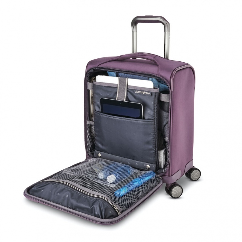 Purple Samsonite Theorym Underseater Spinner Luggage Carry On Luggage | OYN978064