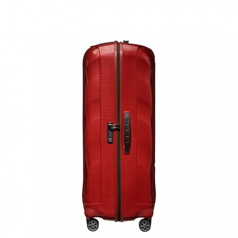 Red Samsonite C-Lite Extra Large Spinner Hardside Luggage Checked Luggage | GTM962731