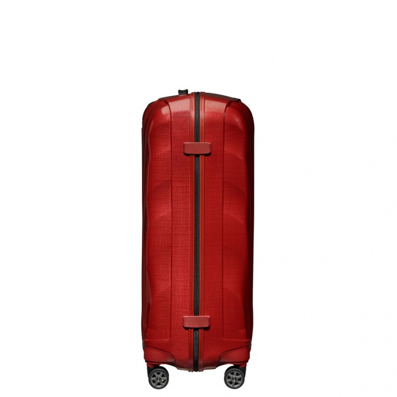 Red Samsonite C-Lite Large Spinner Hardside Luggage Checked Luggage | NTP247983