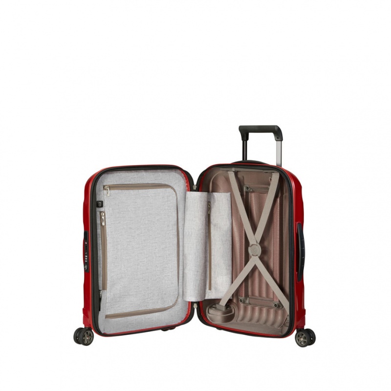 Red Samsonite C-Lite Spinner Hardside Luggage Carry On Luggage | BJF478650