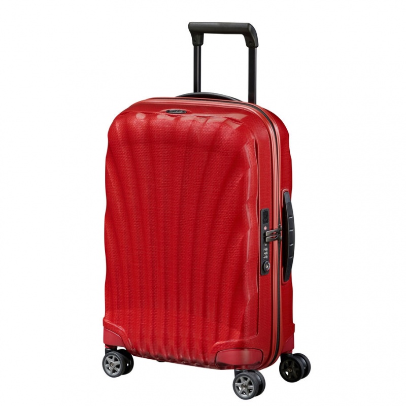 Red Samsonite C-Lite Spinner Hardside Luggage Carry On Luggage | BJF478650