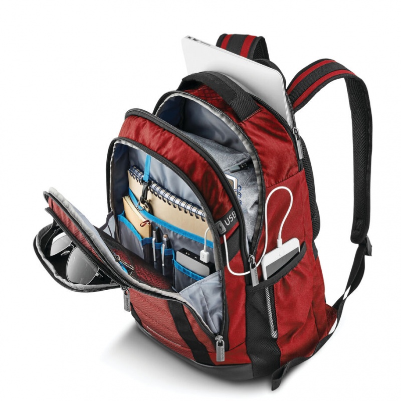 Red Samsonite Carrier GSD Bags & Backpacks Backpacks | SQE540329