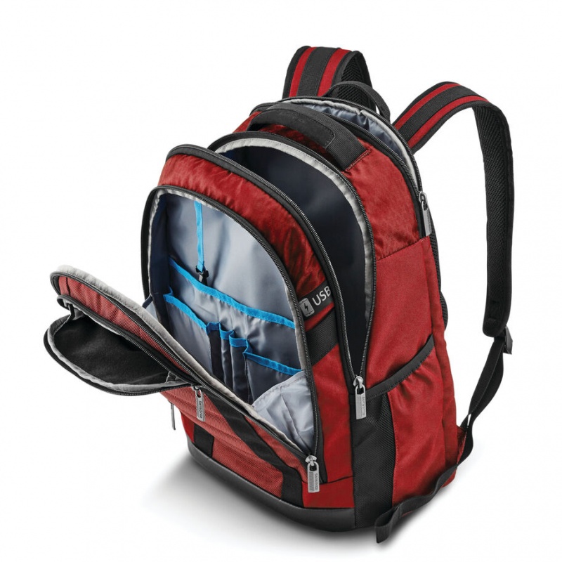 Red Samsonite Carrier GSD Bags & Backpacks Backpacks | SQE540329